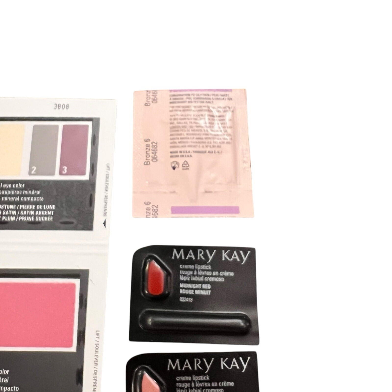 Mary Kay Lot Assorted Samples New & Discontinued Colors Single Use Travel #107