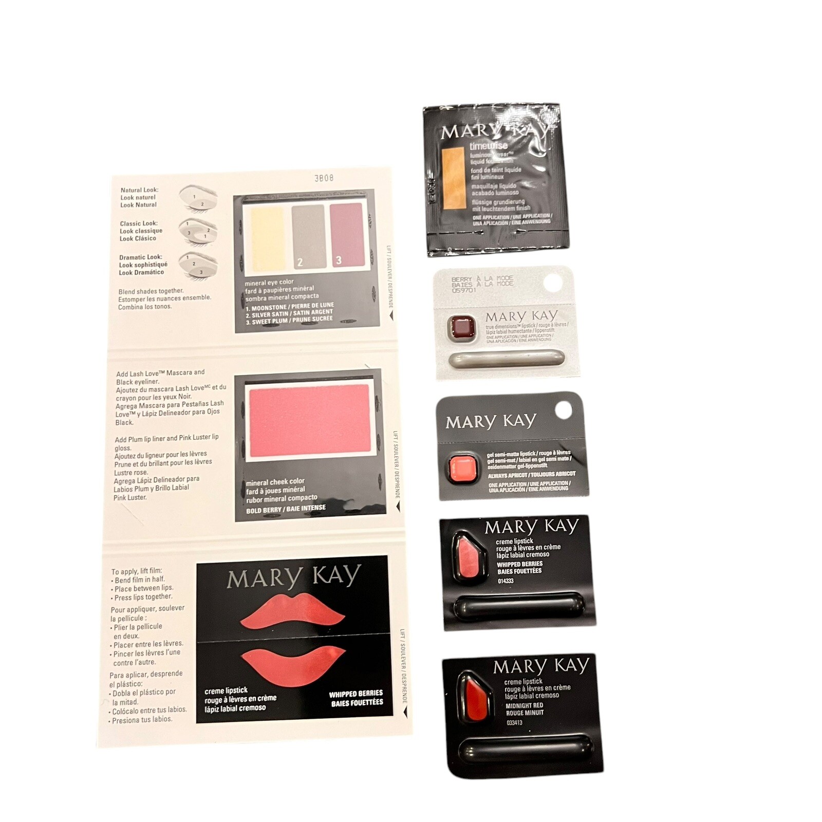 Mary Kay Lot Assorted Samples New & Discontinued Colors Single Use Travel #116