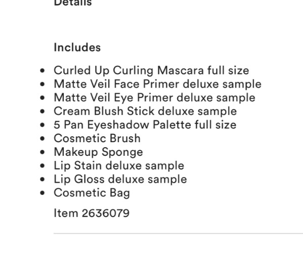 NEW Ulta Branded Gift set with full and sample size pieces + zip cosmetics bag