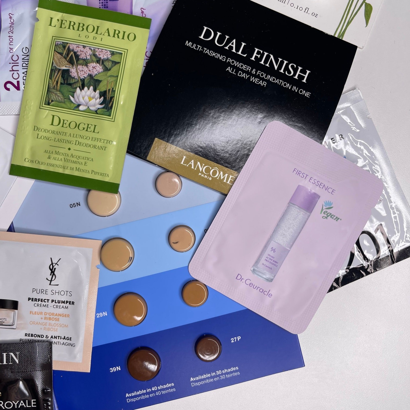 MAKEUP BEAUTY BUNDLE BOX — 25 PIECES! Estée Lauder Hourglass Murad Clinique YSL