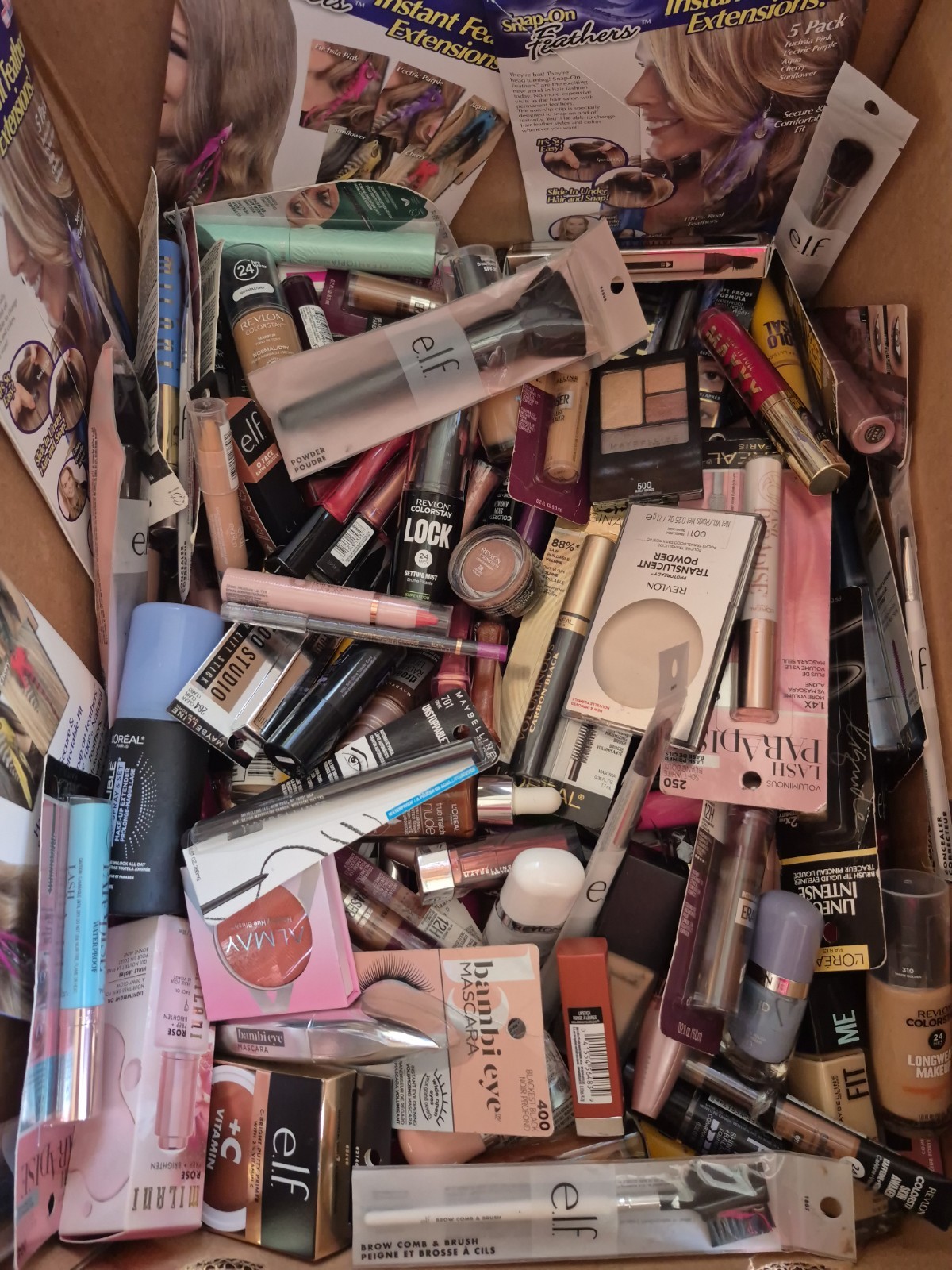 25 Piece Name Brand Mixed Makeup & Beauty Care Products Maybelline L’Oreal Etc
