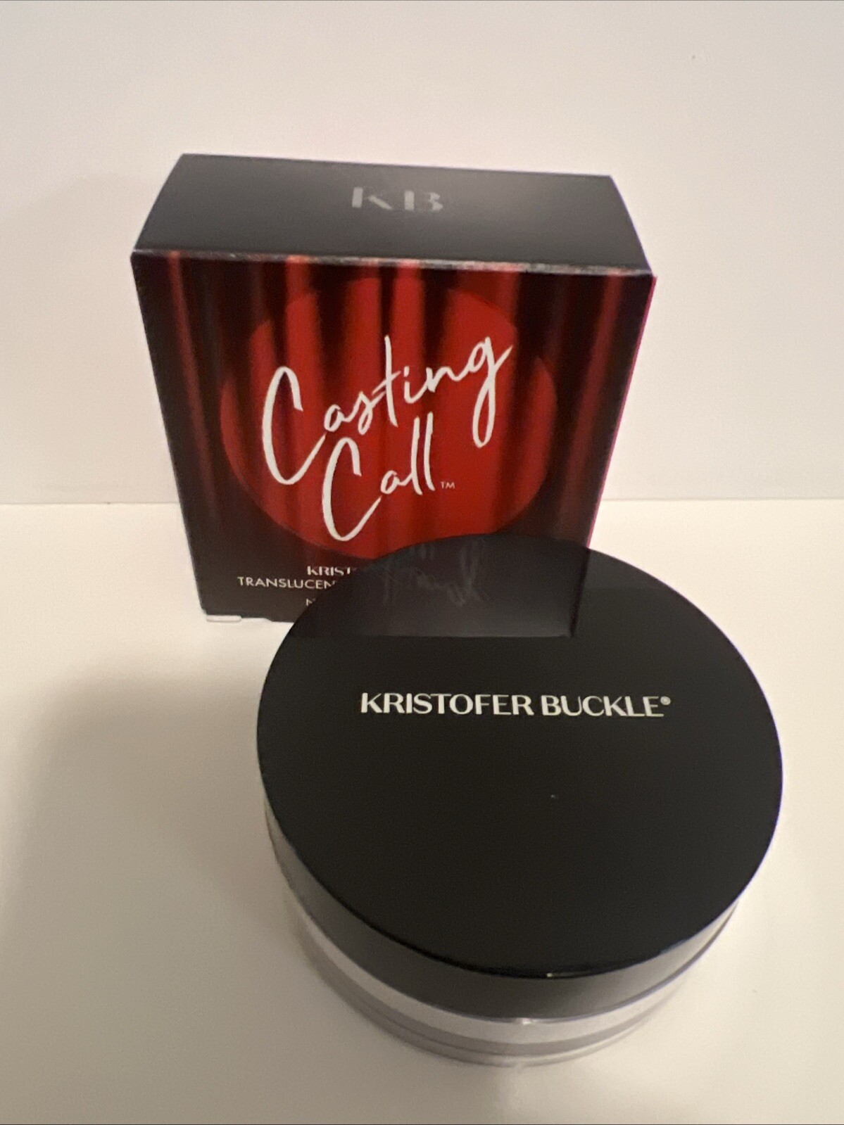 Kristofer Buckle Bundle Casting Call Make-up Loose Setting Powder Brush Mascara