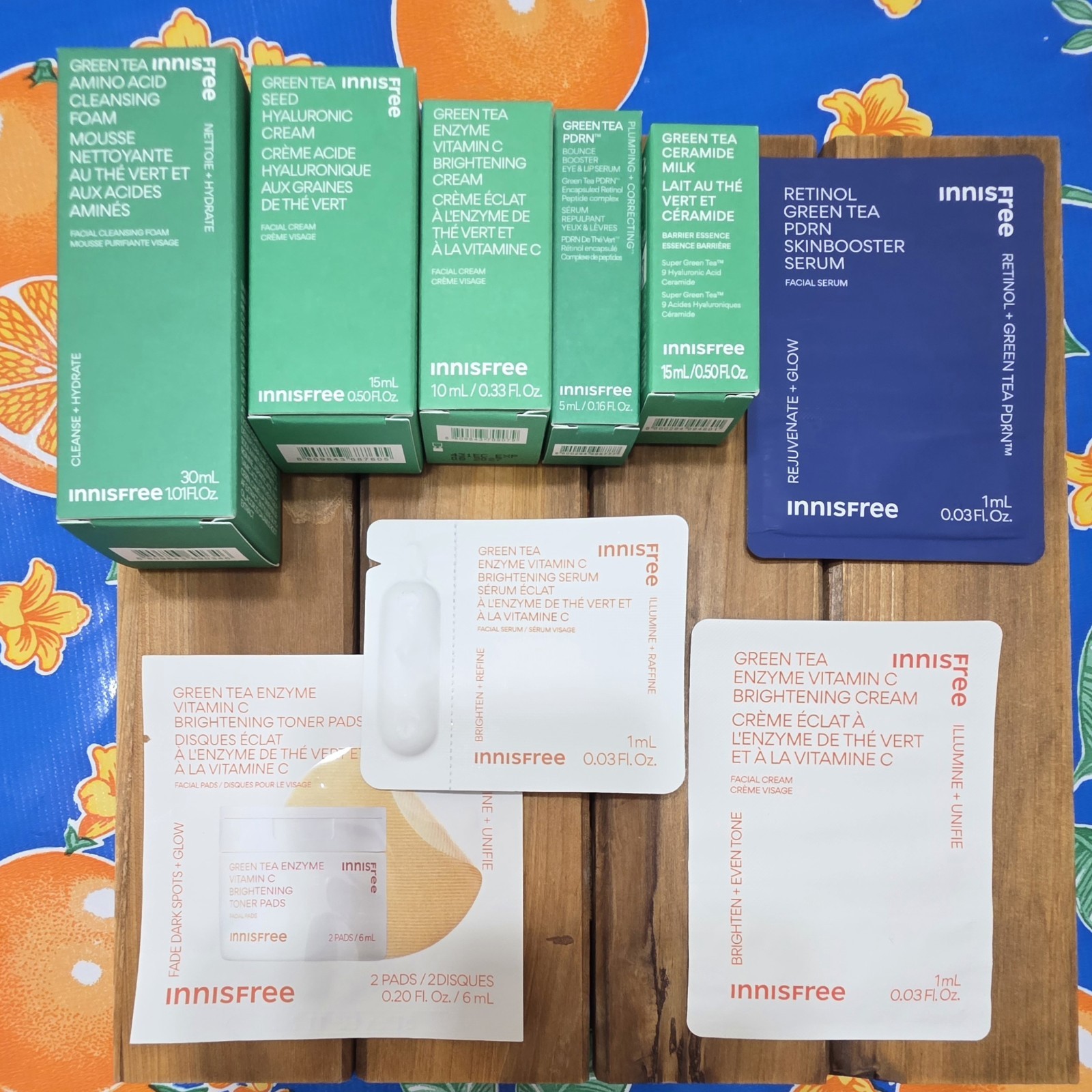 9pc Huge Lot Innisfree New in Box & Samples Korean Skincare Fresh PDRN Hydrates