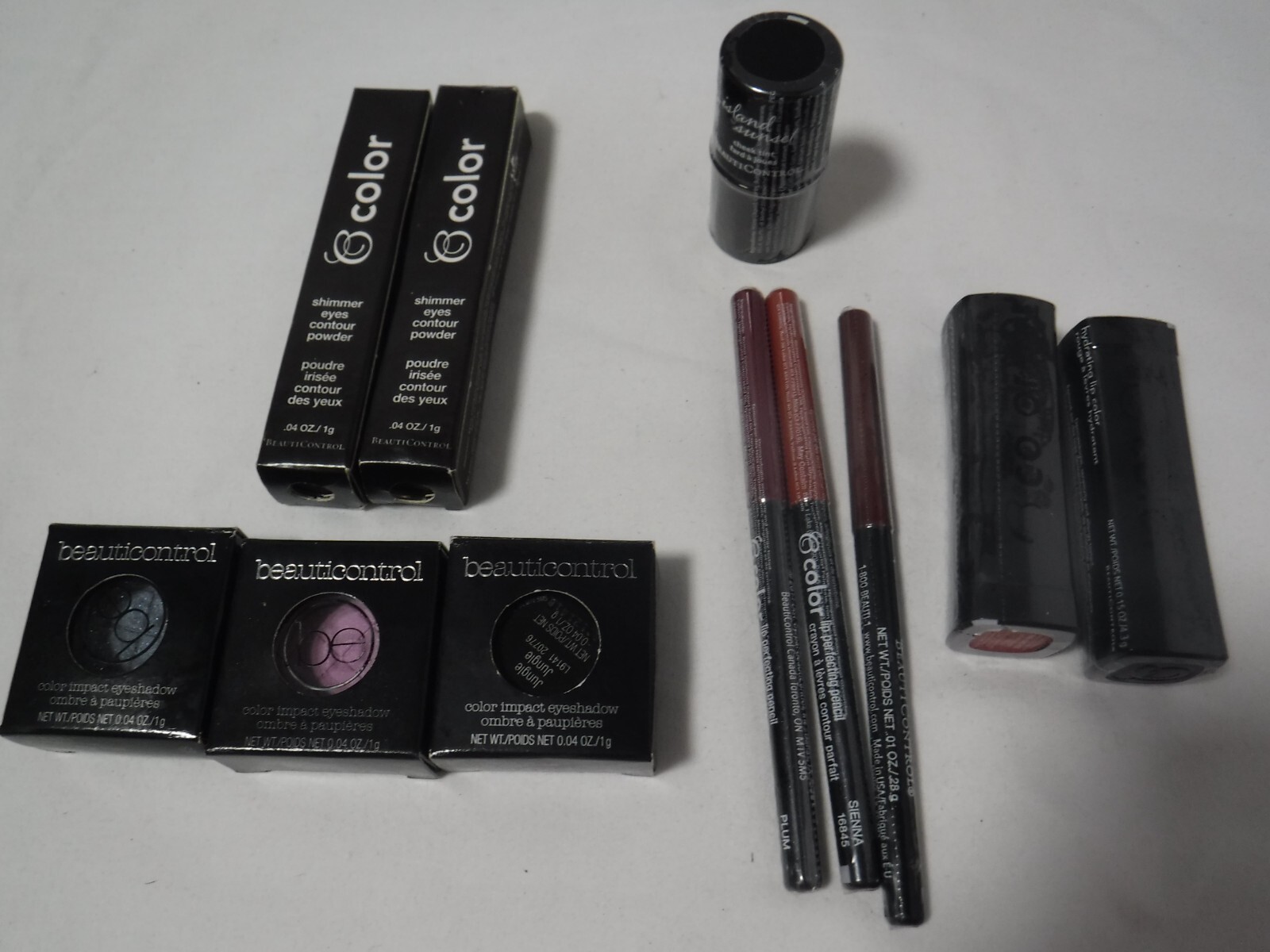 GA10 Discontinued BEAUTICONTROL Lot of 11 Makeup Sand Lipstick Eye Shadow Blush