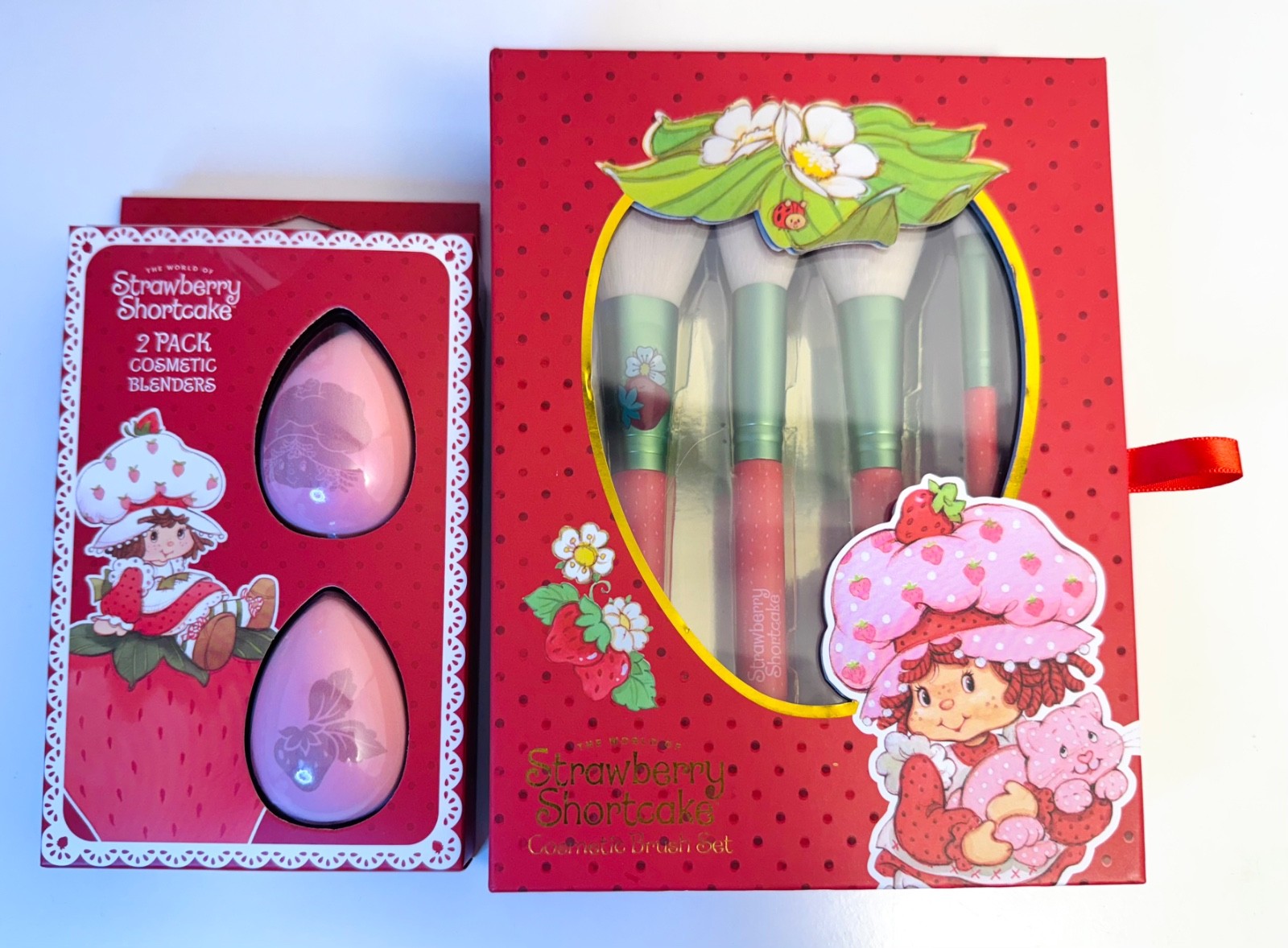 5x Strawberry Shortcake Bundle Makeup Cosmetic Eyeshadow Lip Gloss Oil Brush Set