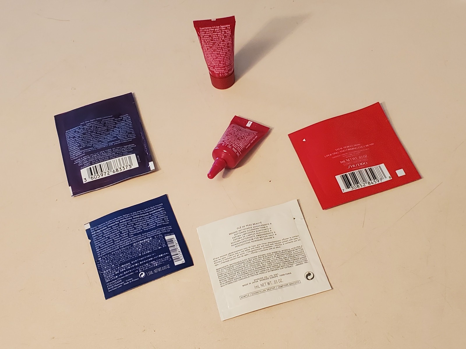 Cosmetics LOT (6) CLARINS Total Eye Lift .1, CLARINS Super Rostorative +++