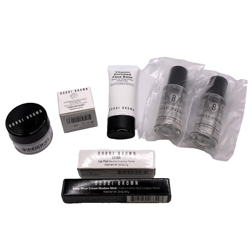 Bobbi Brown Beauty Makeup Skincare Cleansing Oil Eye Face Base Eyeshadow 9 Piece