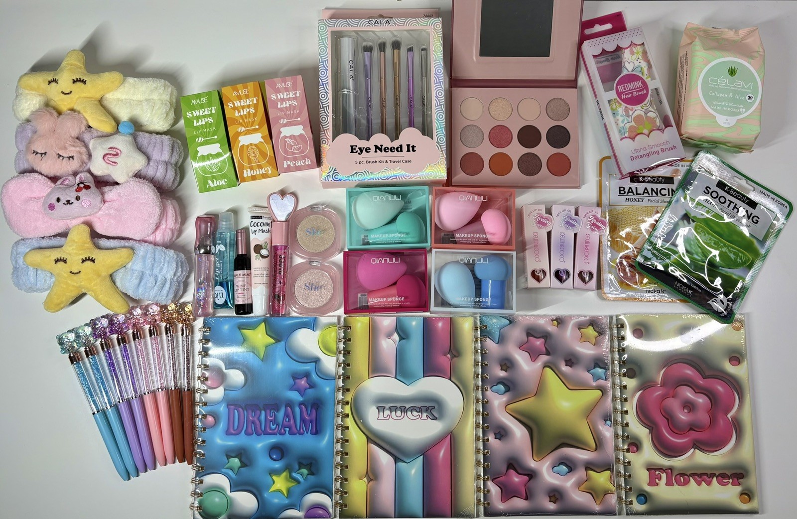 Curated Beauty Box – Makeup, Skincare, Beauty Accessories & Stationary Gift Set
