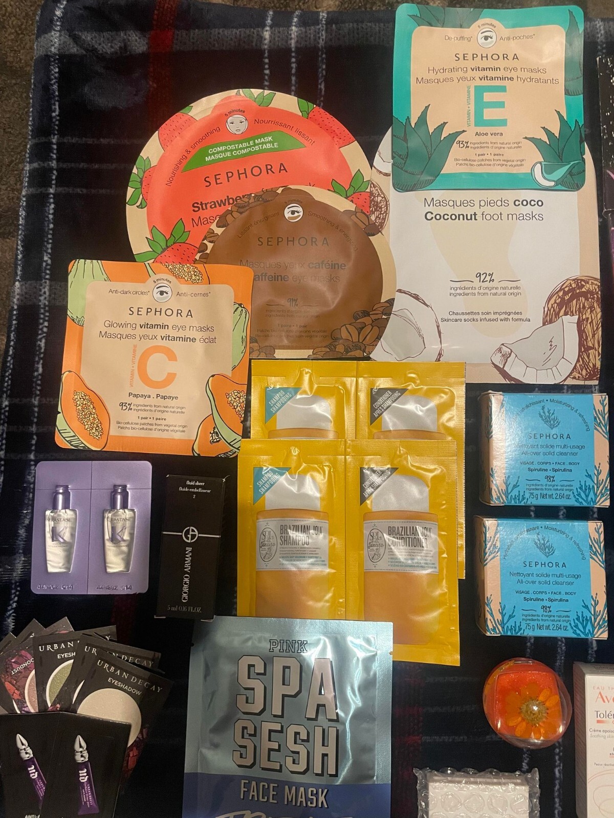 5 Piece Random Makeup Lot + Bag- Clinique, Smashbox, KVD, Tarte,UD, Dior & More