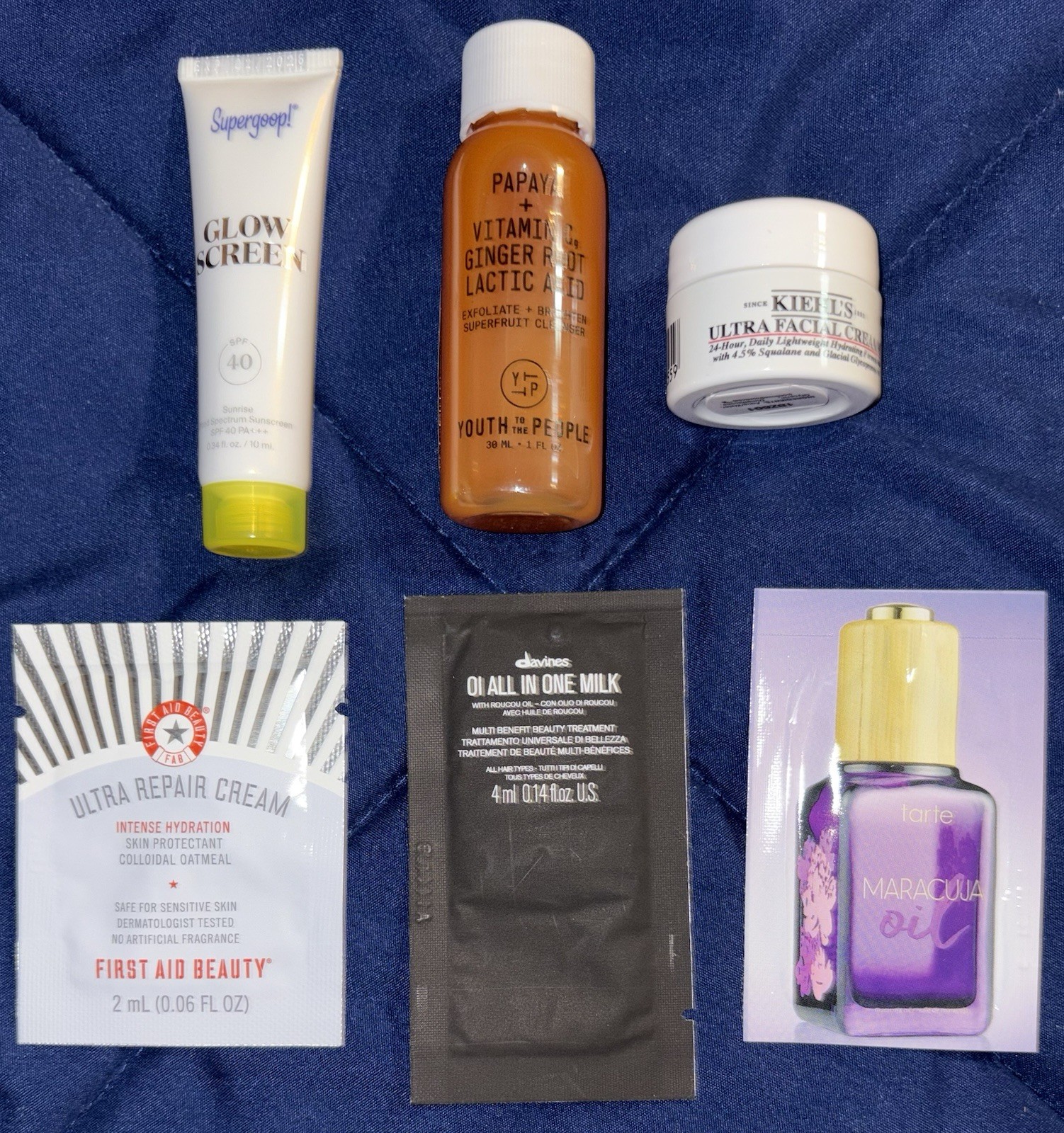 Sephora 10 Pc Skincare Sample/Travel Size C. Tillbury,Tarte,Tower 28,Kiehl’s