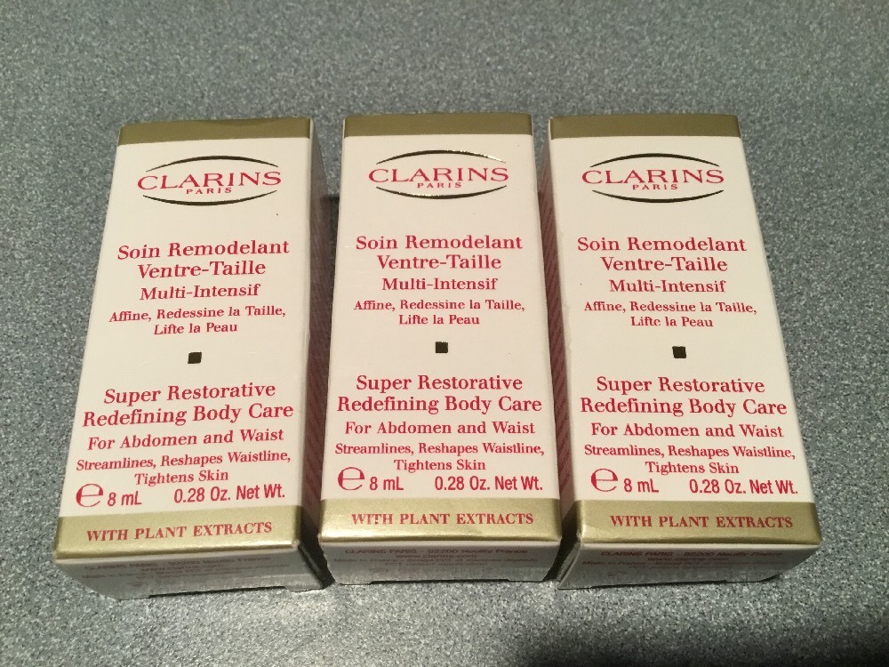 3 X 8 ML CLARINS SOIN REMODELANT VENTRE-TALLE MULTI INTESIF SUPER RESTORATIVE