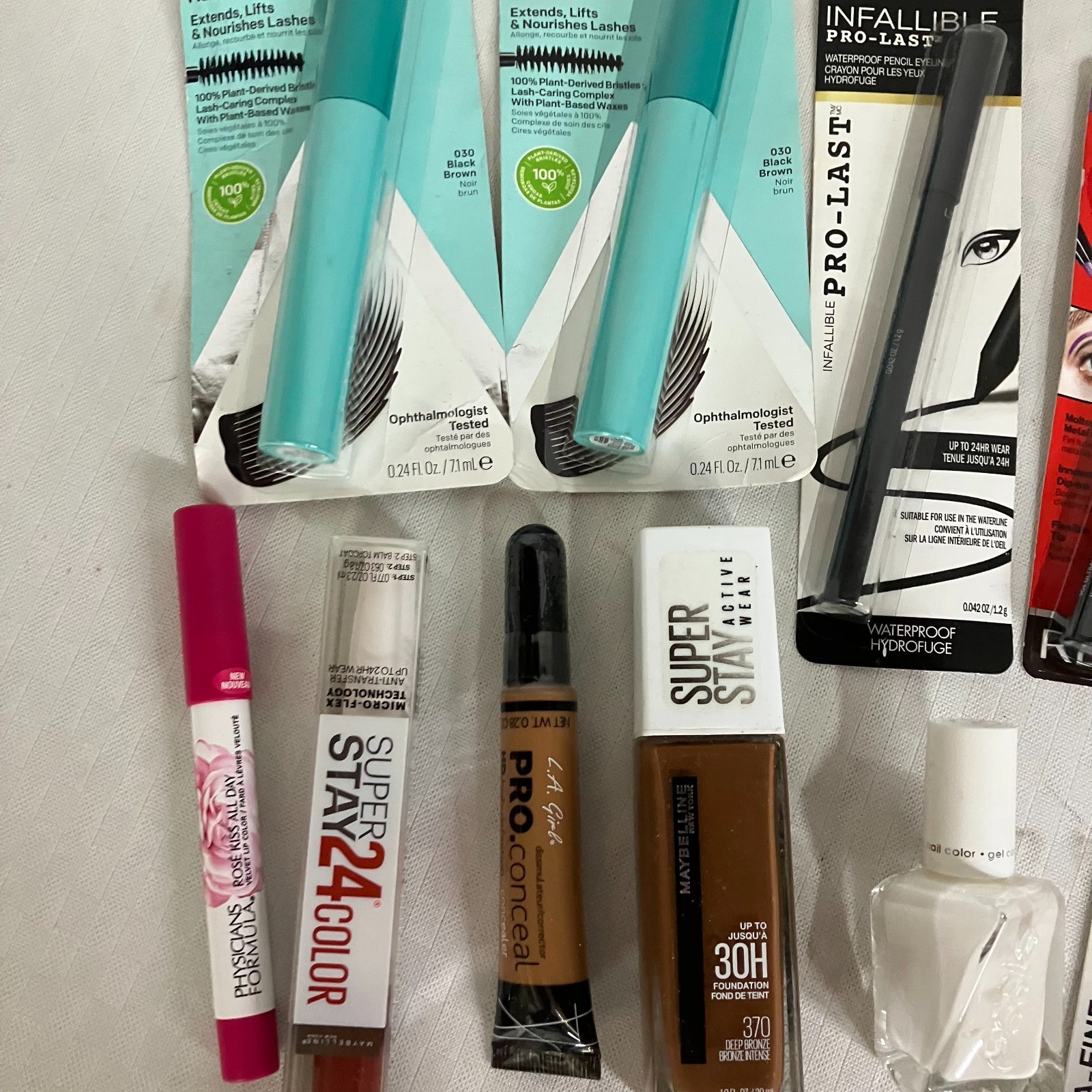 Maybelline Revlon L’Oréal CoverGirl Almay 10 Mixed Lot Makeup Bundle NEW Sealed