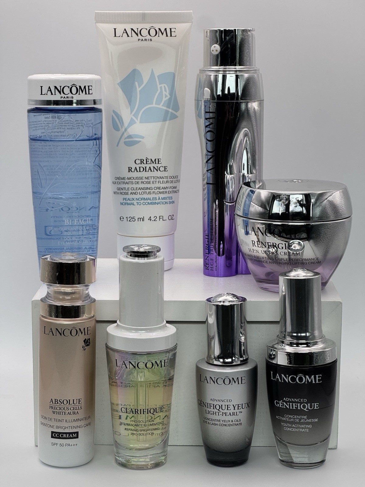 Lancôme Skincare Bundle of 8 – Génifique, Rénergie, Clarifique, Absolue