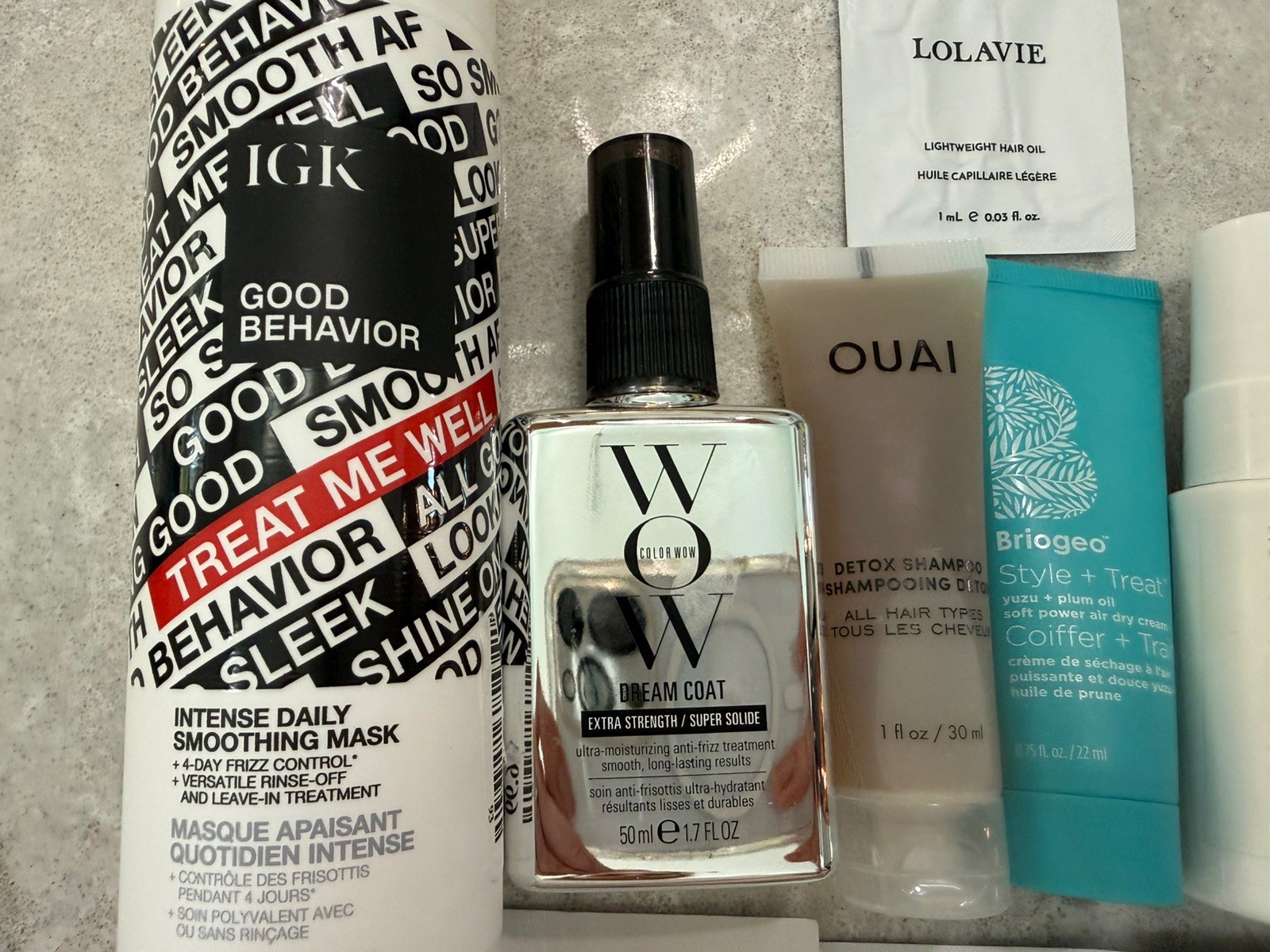 NEW!High End Mixed Lot of Deluxe,Full & Travel Hair Samples!OUAI, IGX,WOW & more