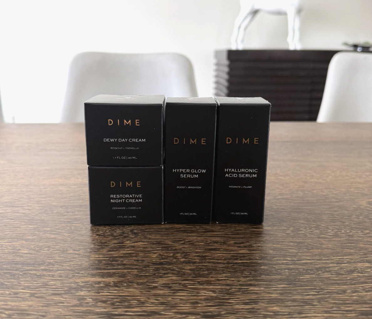 DIME LOT of 4 $142 Retail NIGHT + DAY CREAM, HYALURONIC ACID + HYPER GLOW SERUM