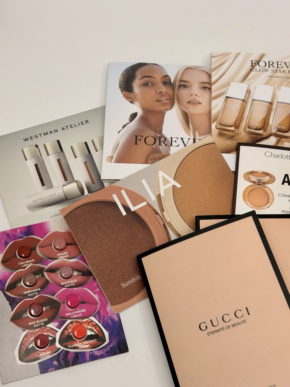 Lot of Makeup Samples High End Sephora Ulta Gucci Ilia Charlotte Tilbury + More