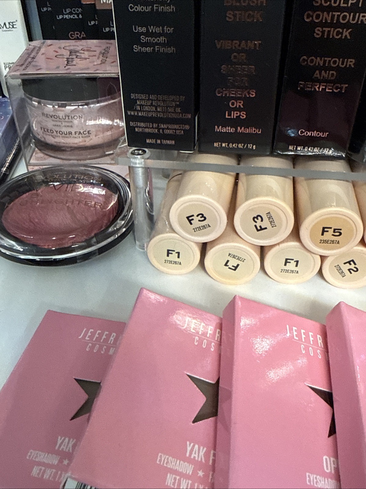 120 Pc Revolution Makeup Bundle NEW BK Jeffree Star YSL Retail Over $1000