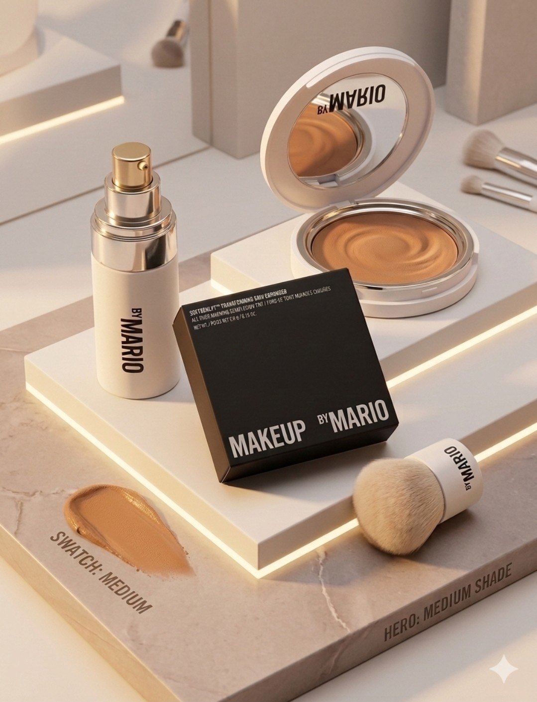The Make Up By Mario Setting Spray and Bronzer Set.