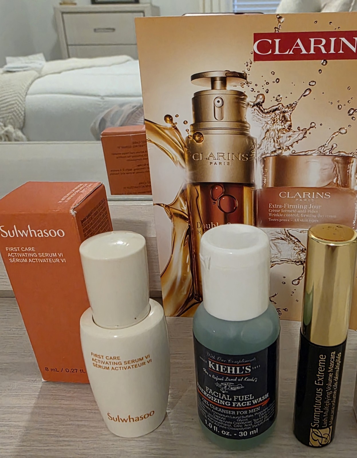 Beauty Travel Size Sample Lot Sulwhasoo, KIELH’S, CLARINS & Estee Lauder