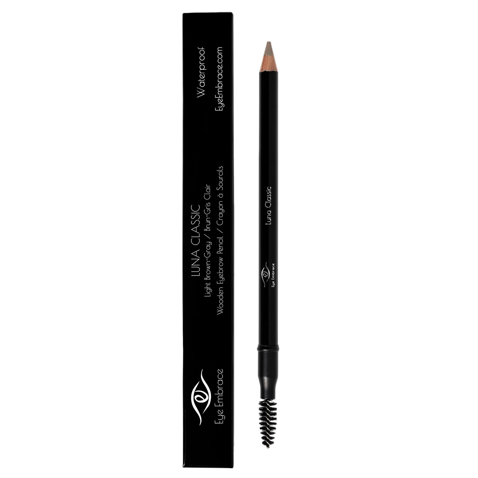 Eye Embrace Luna Light Brown-Gray Eyebrow Pencils Bundle – Luna Classic woode…