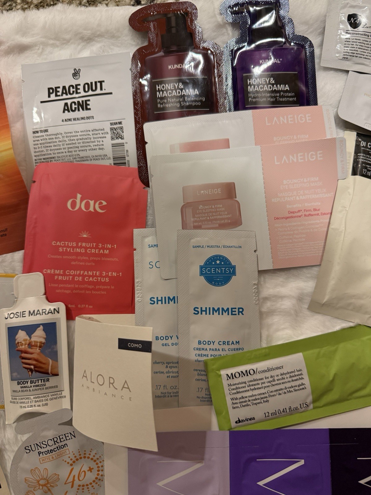Large Lot 35 Items High End Samples Shampoo Moisturizer Sunscreen Serums