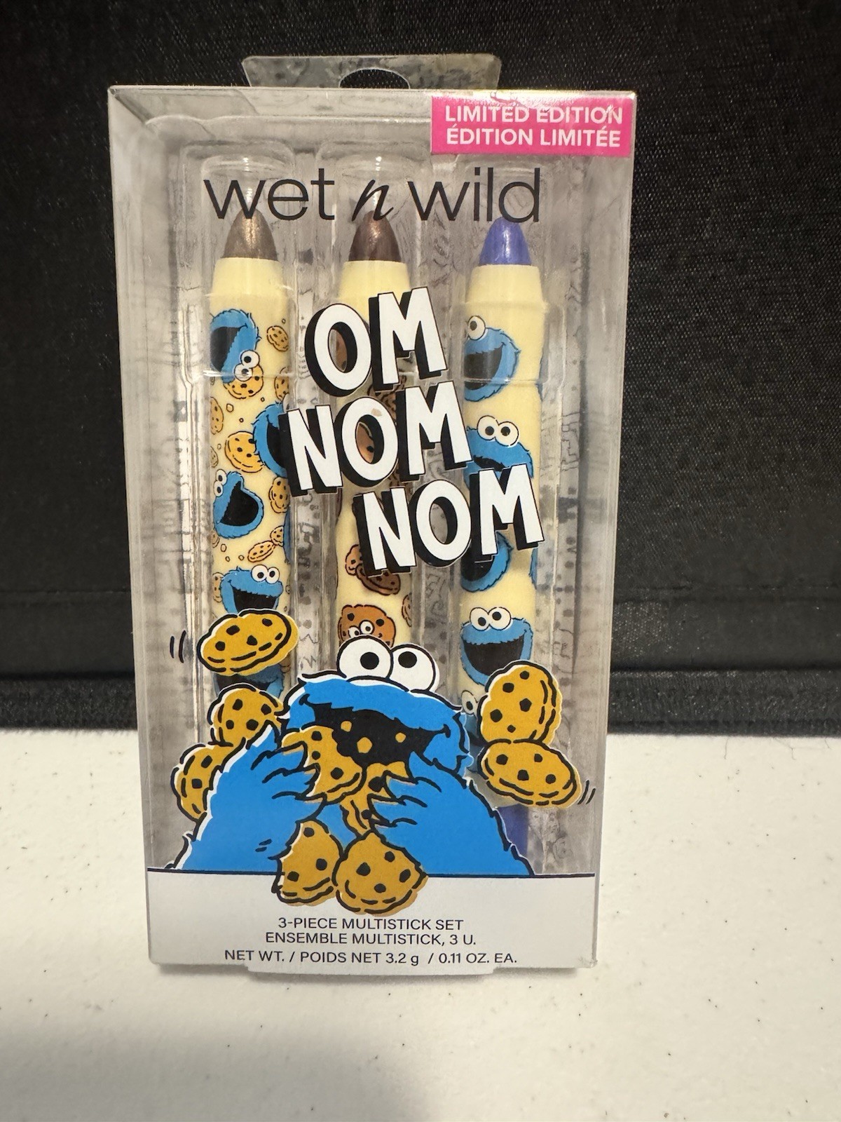 Set of 4 Wet n Wild Sesame Street Cookie Monster Limited Edition Makeup Sets