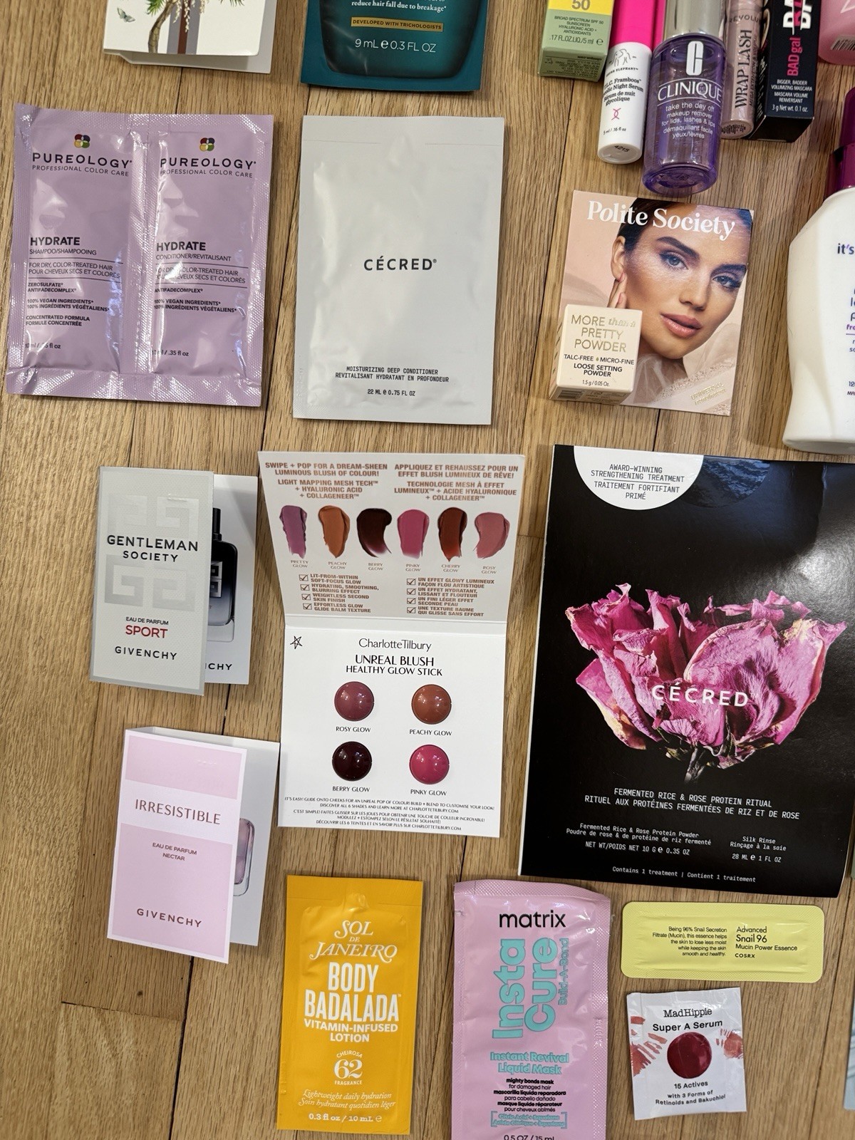 High End Skincare Beauty Cosmetics Makeup Perfume Hair Sample Packets Lot 9 Lbs!