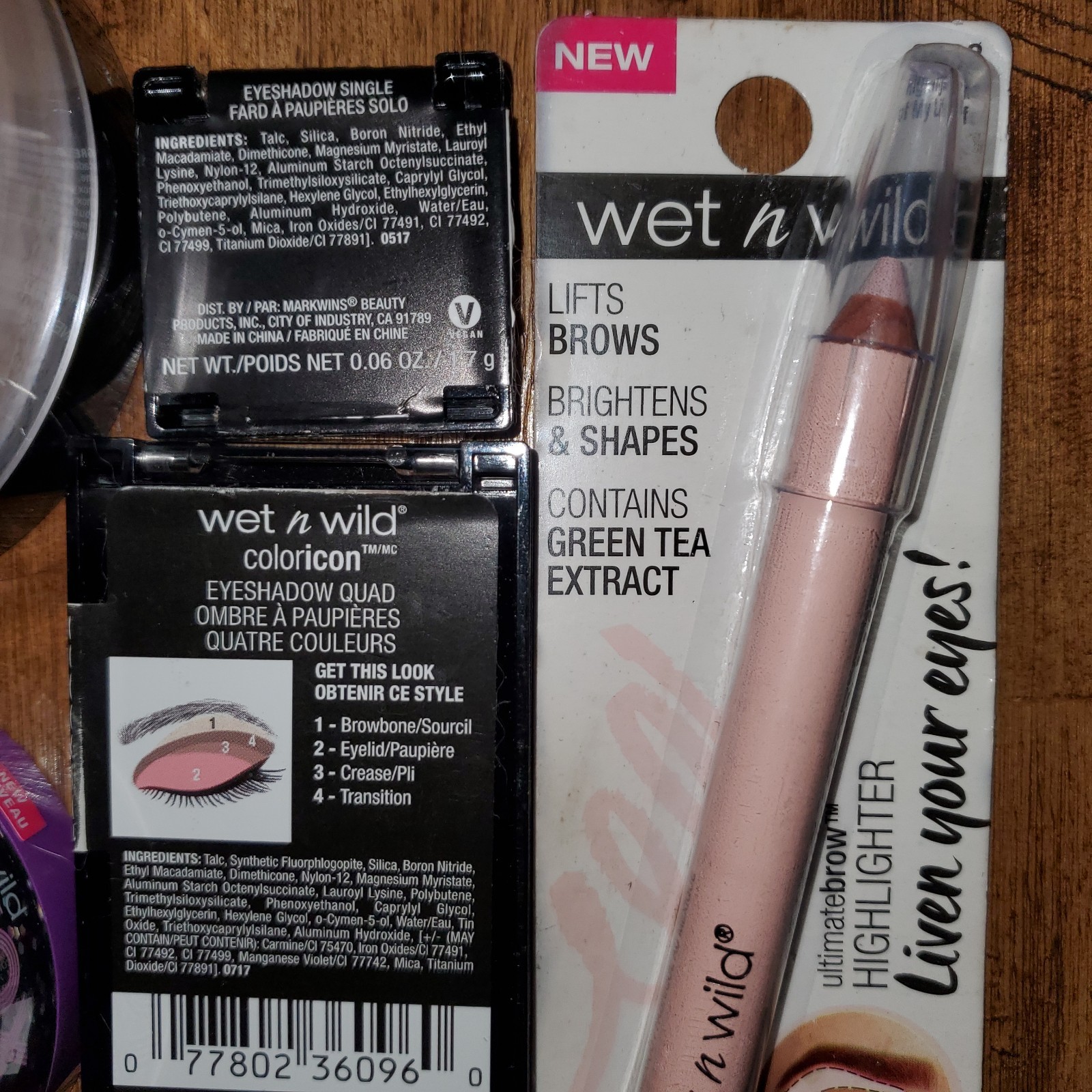 14 Wet n Wild Makeup & Skincare Lot – Eyeshadow / Glitter Mask / Setting Powder