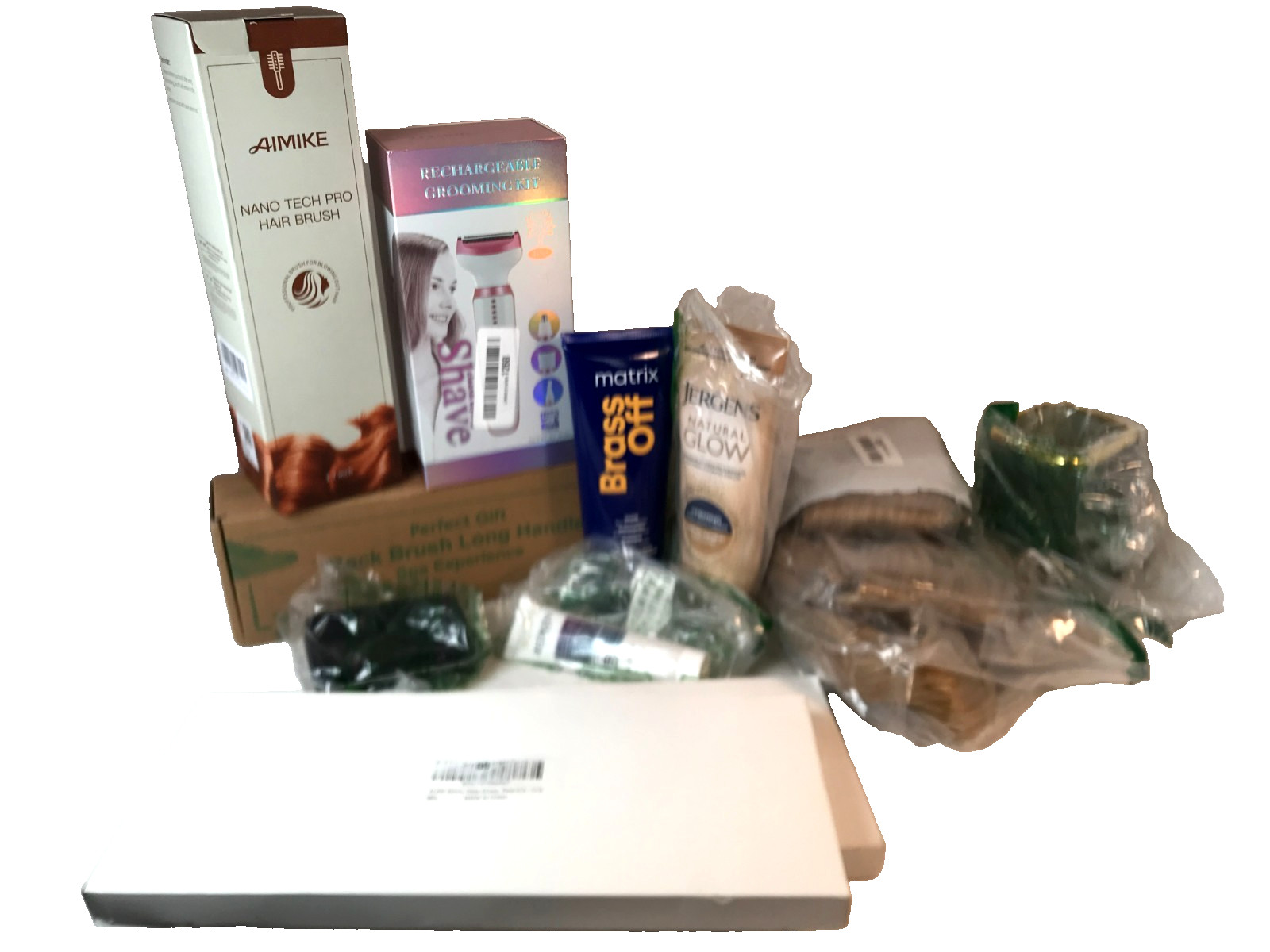 Womens Spa Lot Self Care Items Matrix Redken Jergens Alink Hair Brush 10 Pcs