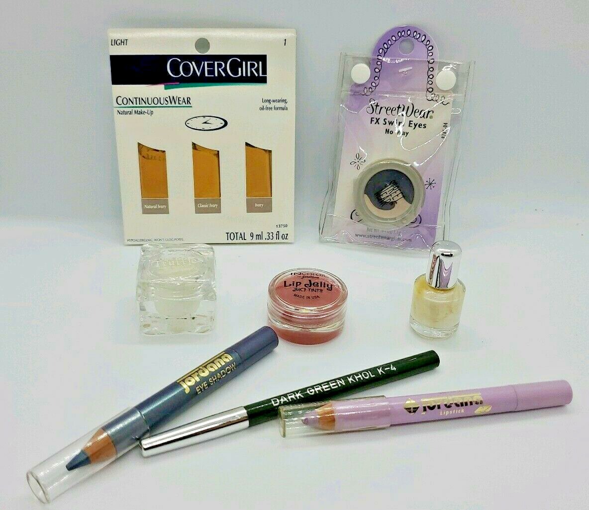 Variety 8 New Makeup Items for Light Skin Purples for Face Lips Eyes & Nails