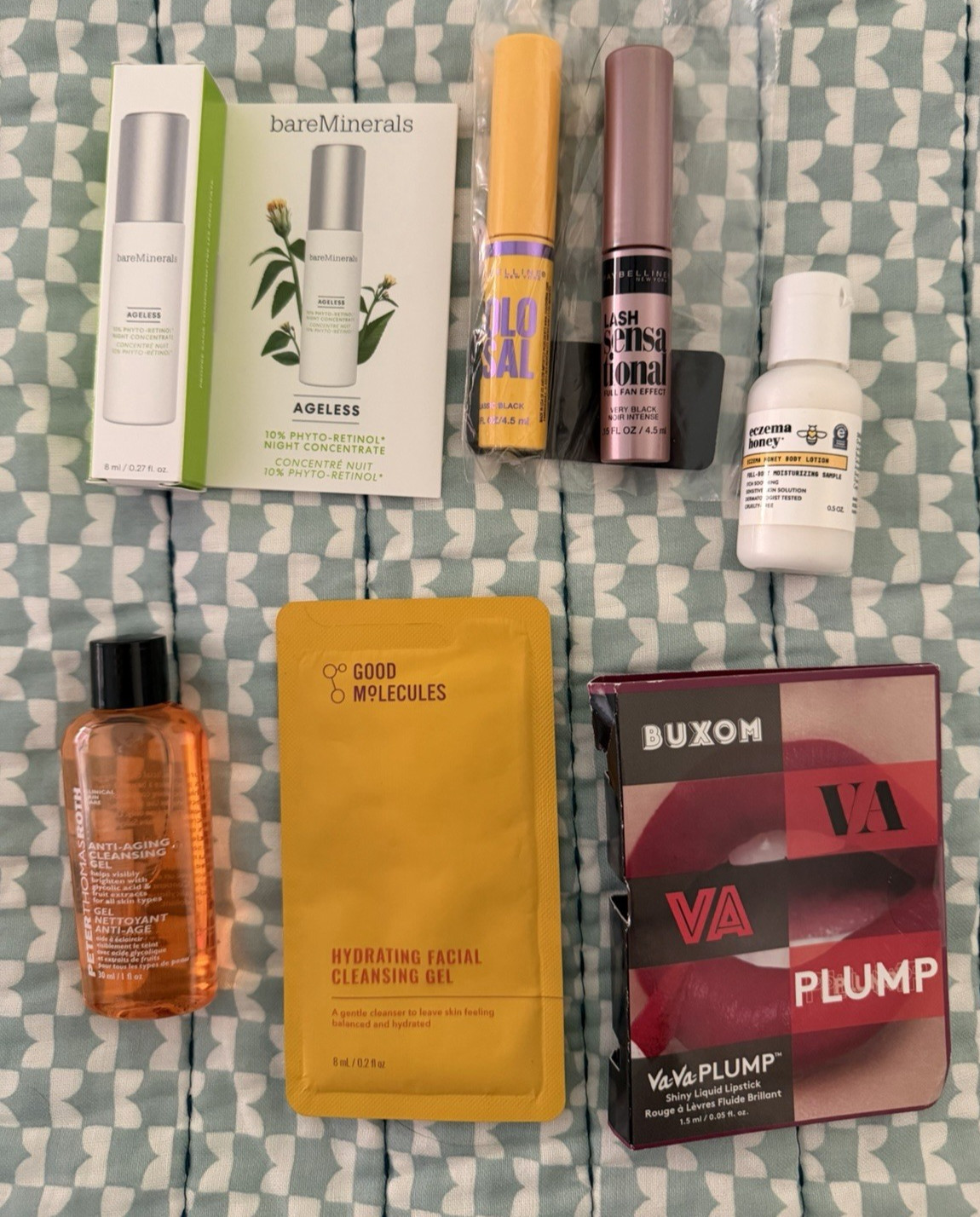 Mix Assorted Beauty Products Makeup Skincare Perfume Lot Mini Travel Sample +Bag