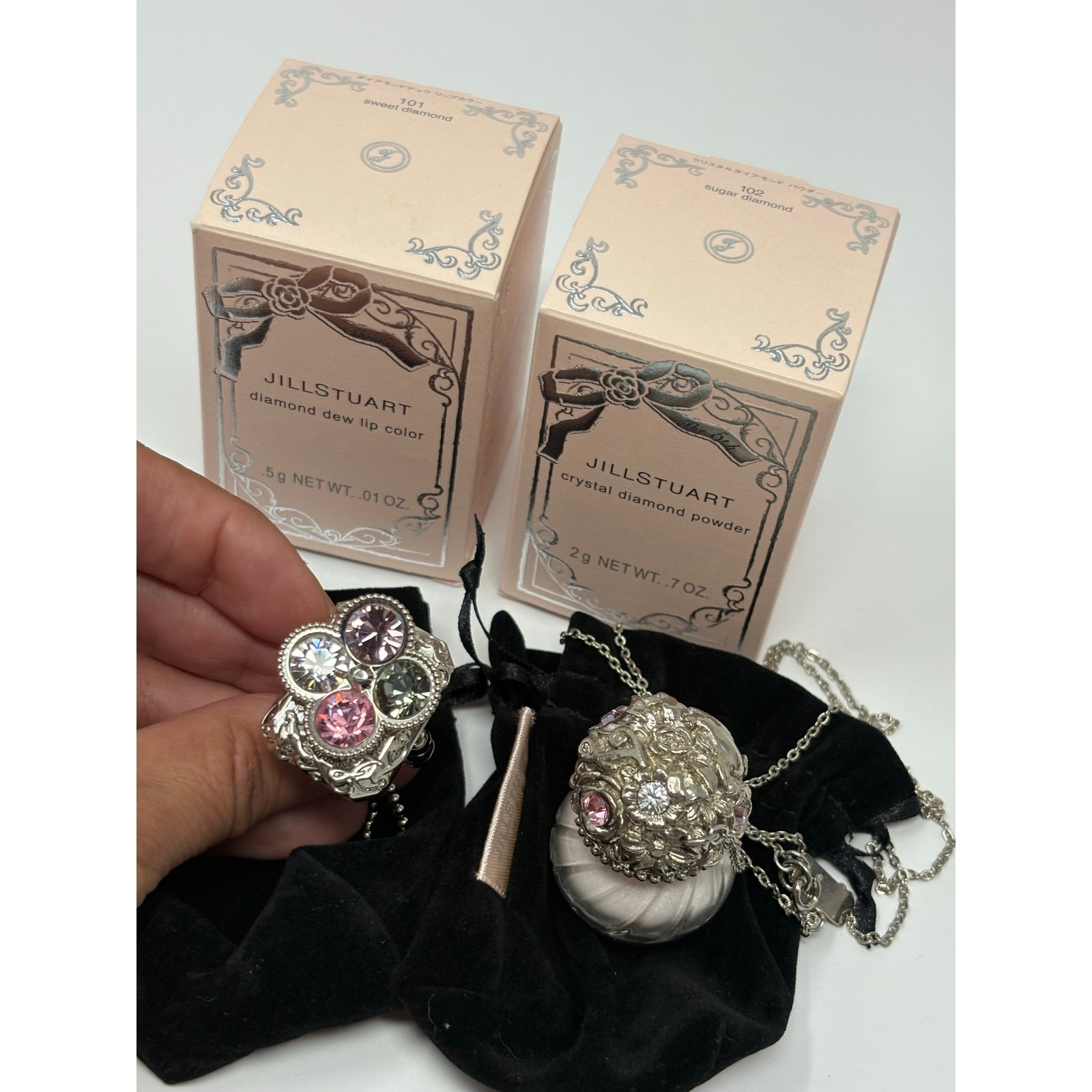 Jill Stuart Diamond Dew Lip Color & Crystal Diamond Powder Set – Limited Edition