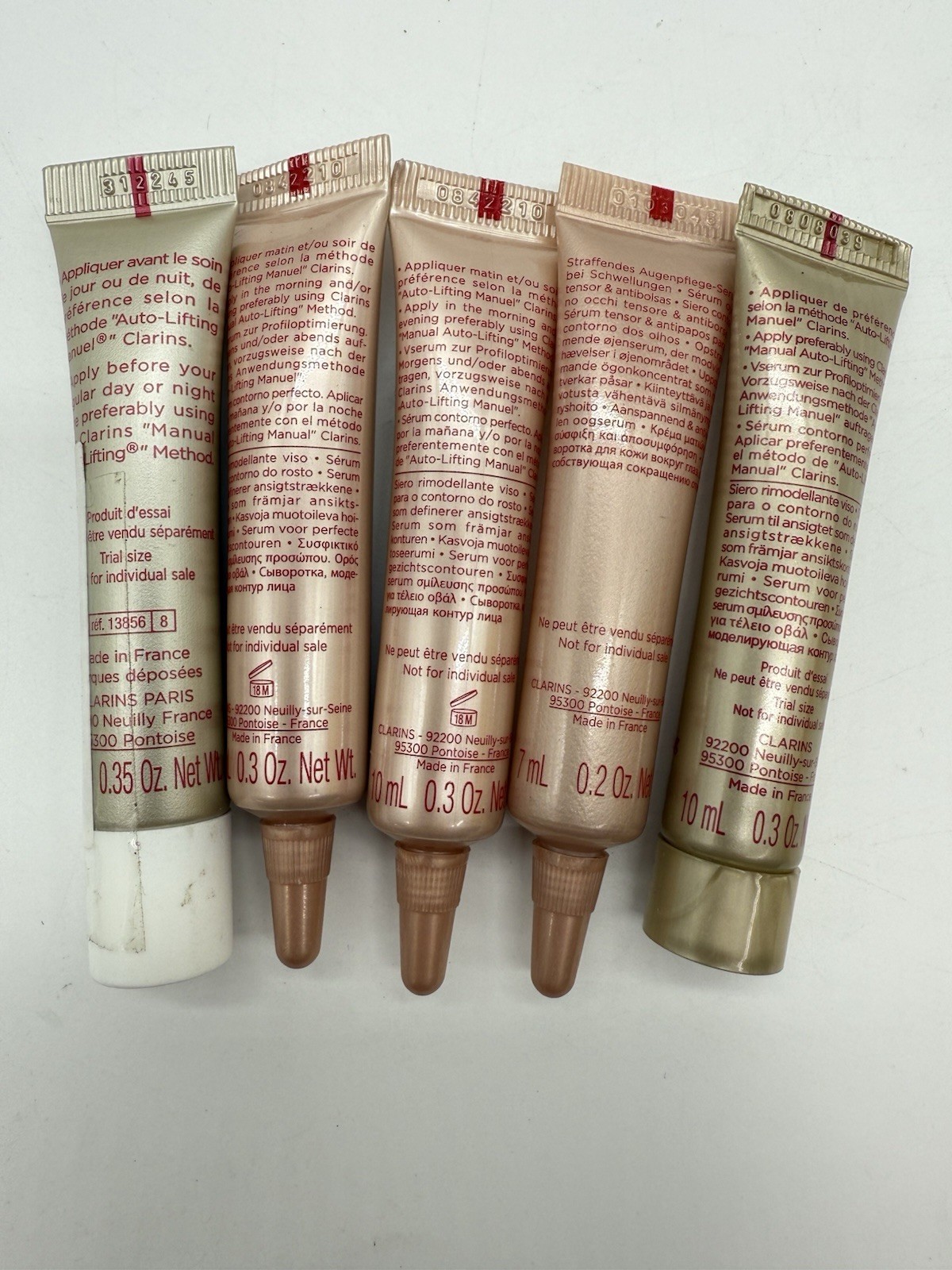 Clarins Paris Lot of 5 Serums – V Shaping & Shaping Facial Lift Set