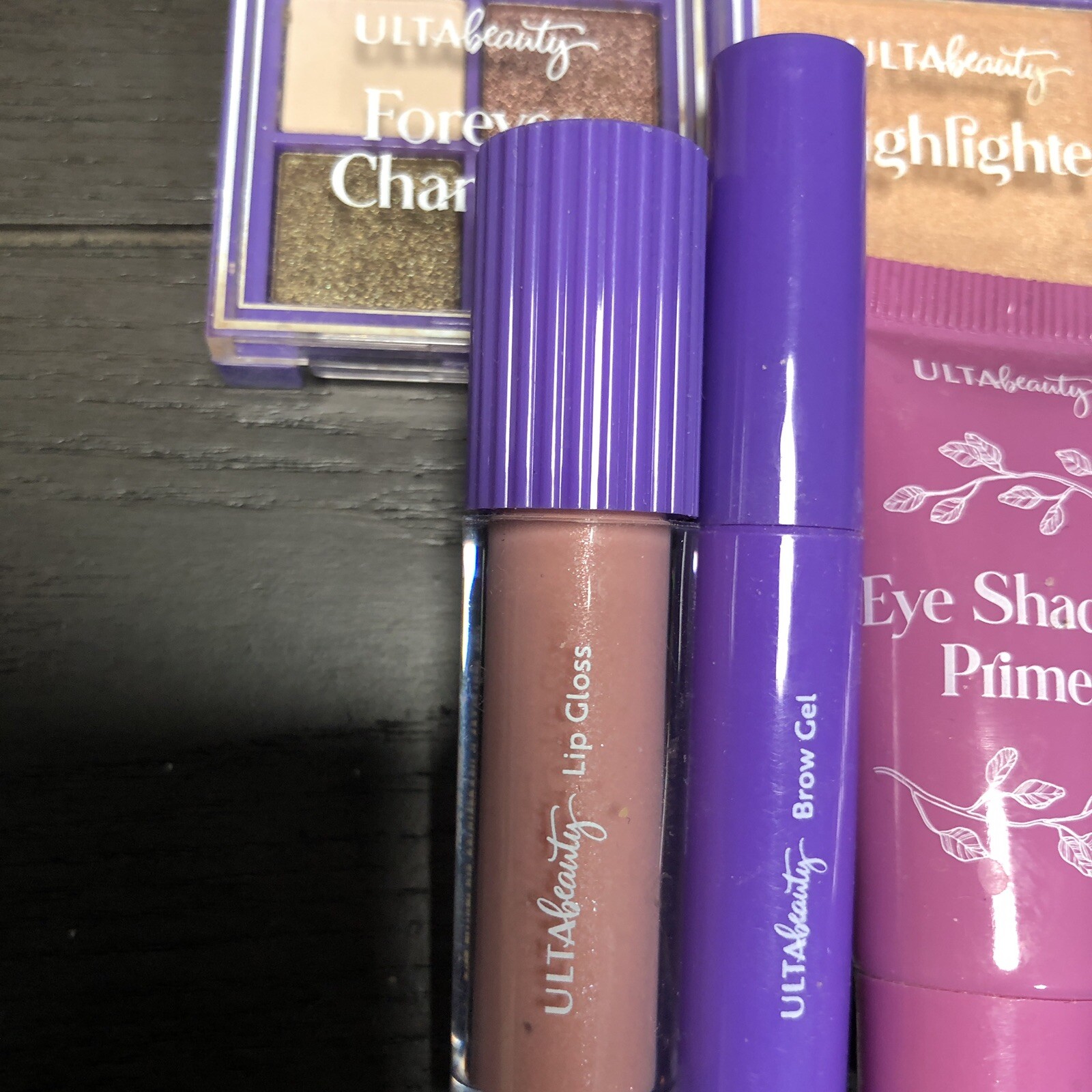 Ulta Beauty Lot of 5 Small Mascara, Lip Balm, Highlighter, Brow Gel Makeup
