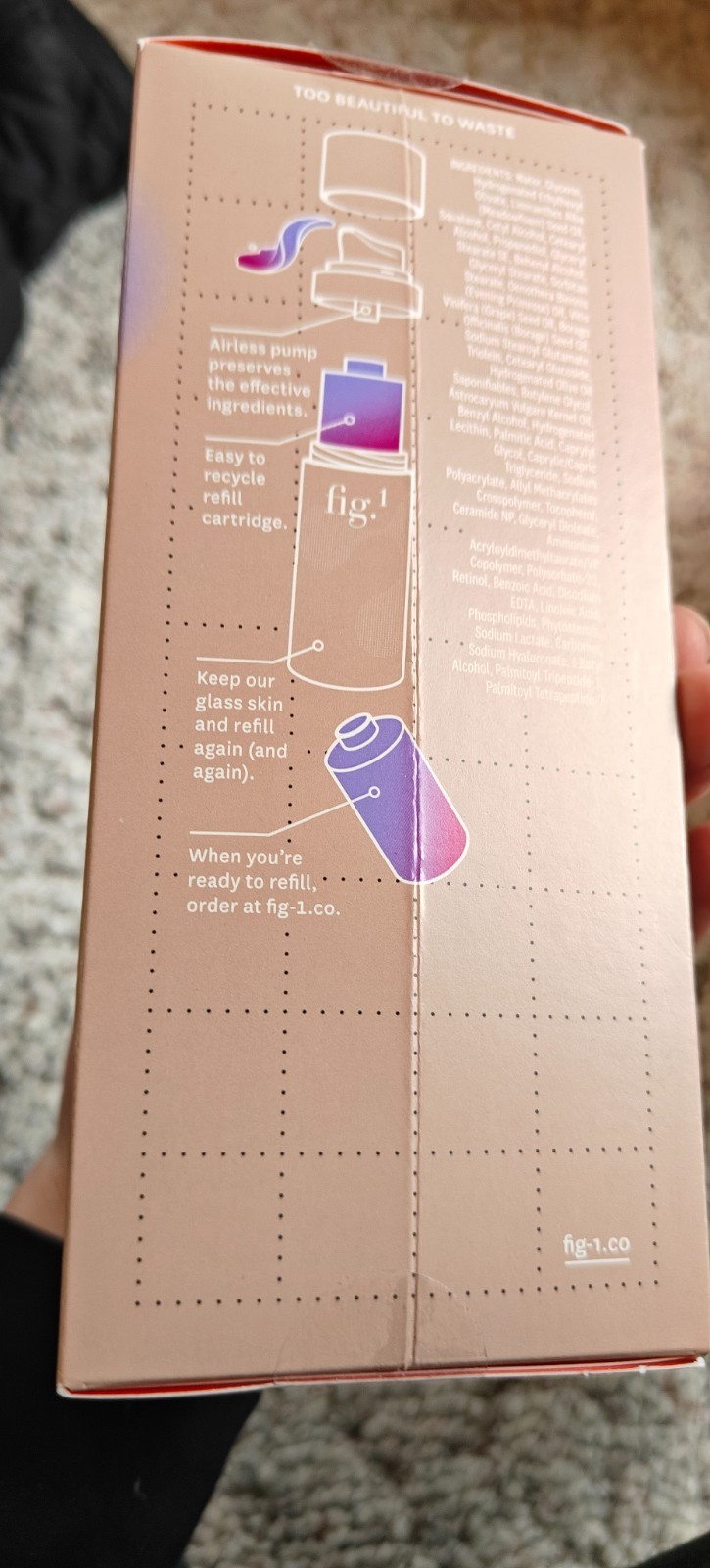 Fig.1 skincare product lot NEW retinol renewal cream niacinamide glycolytic glow