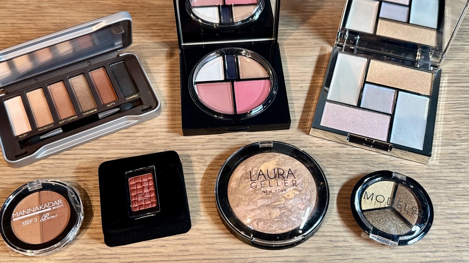 Luxury Makeup Bundle Lot Bobbi Brown Laura Geller NIB Palettes (7 items)