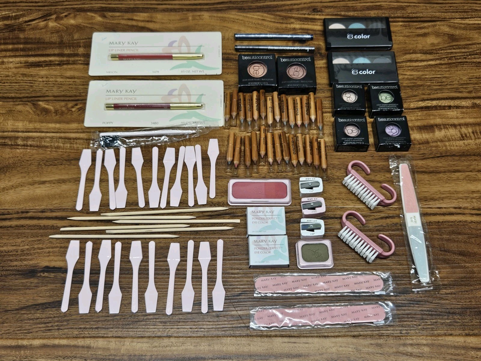 Large Lot Mary Kay Samples Lips Eyes Nails Demonstrator Items Sharpeners Makeup