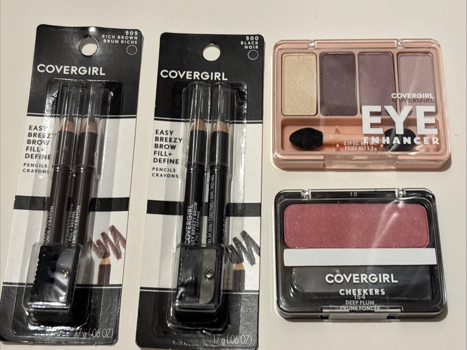 Cover Girl Makeup BUNDLE Lot Eyeshadow Eyeliner Blush Sealed New