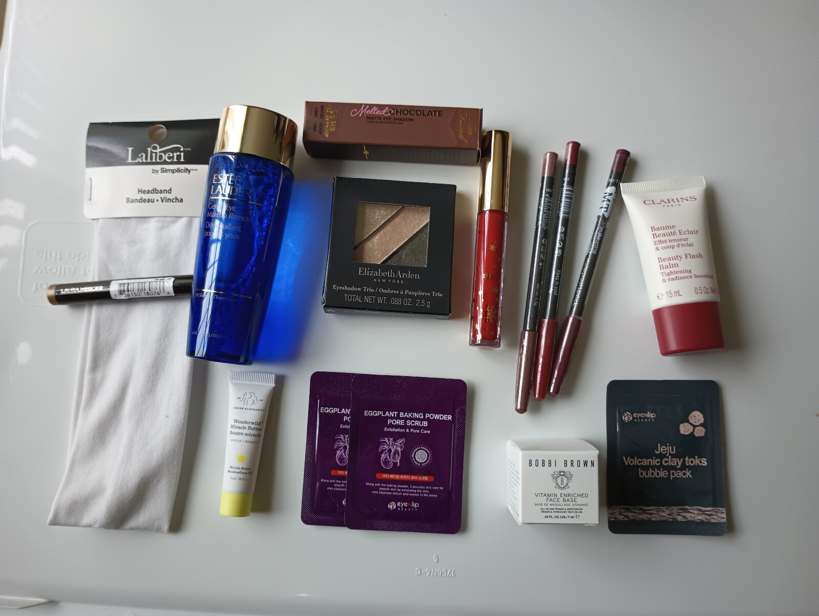 Lot of some Deluxe, Full/Sample Beauty Product Clarins Estee Lauder mostly new