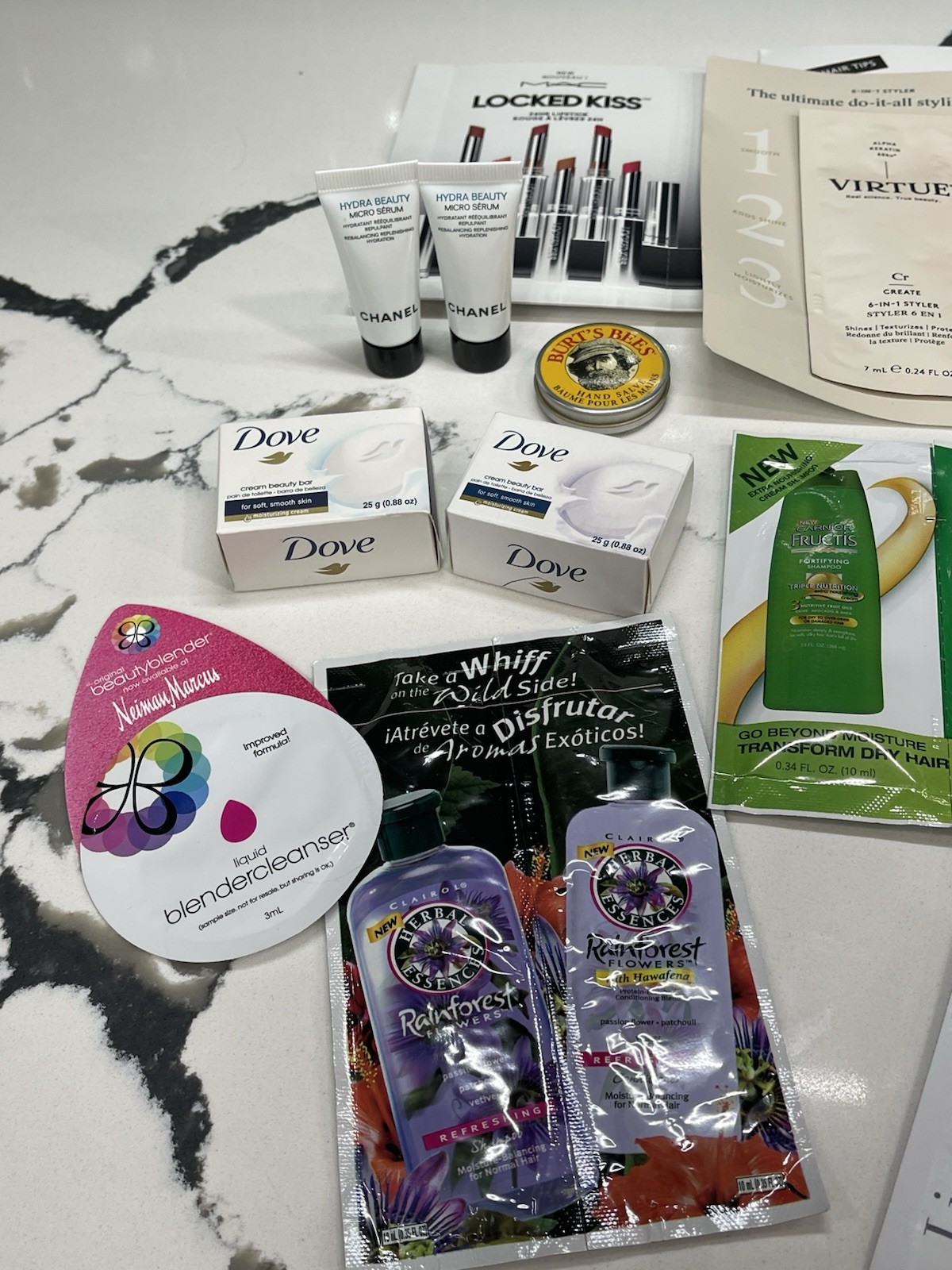 Mixed Lot Travel & Sample Size Cosmetic Skincare Makeup Hair Samples 22pc