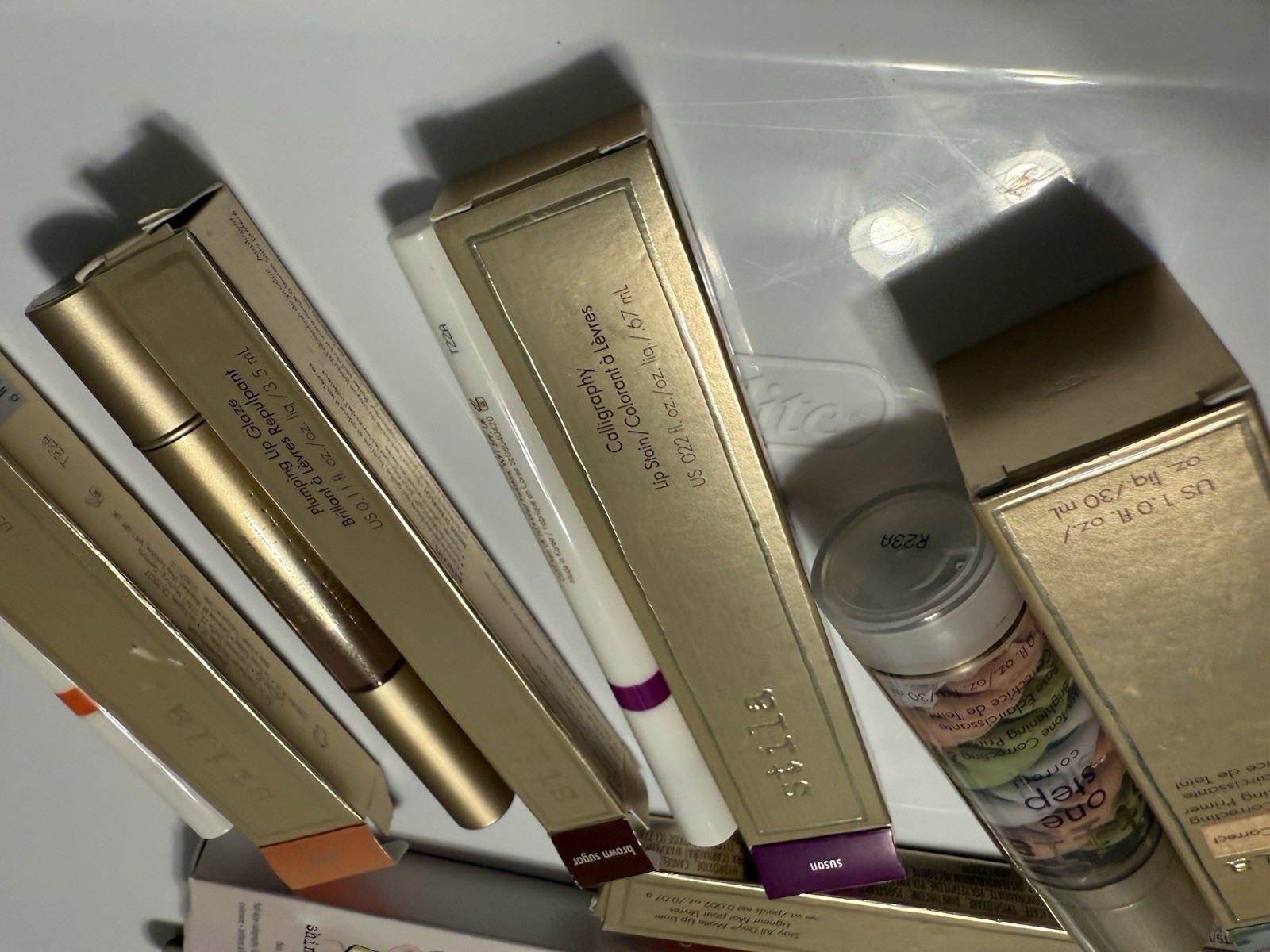 Stila Makeup Bundle Lot Lippies & One Step Correct