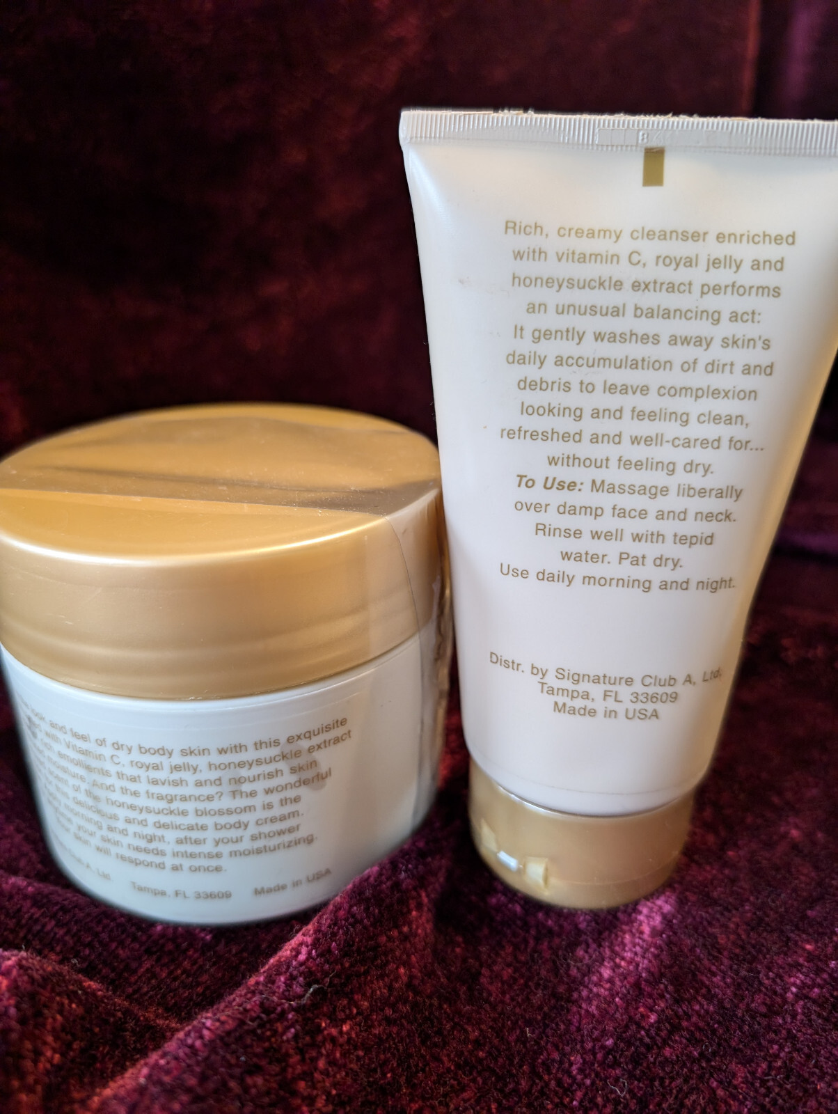 Lot 7 Signature A Club NOS Sealed Cleanser Body Cream Lift Fill Anti Wrinkle HTF