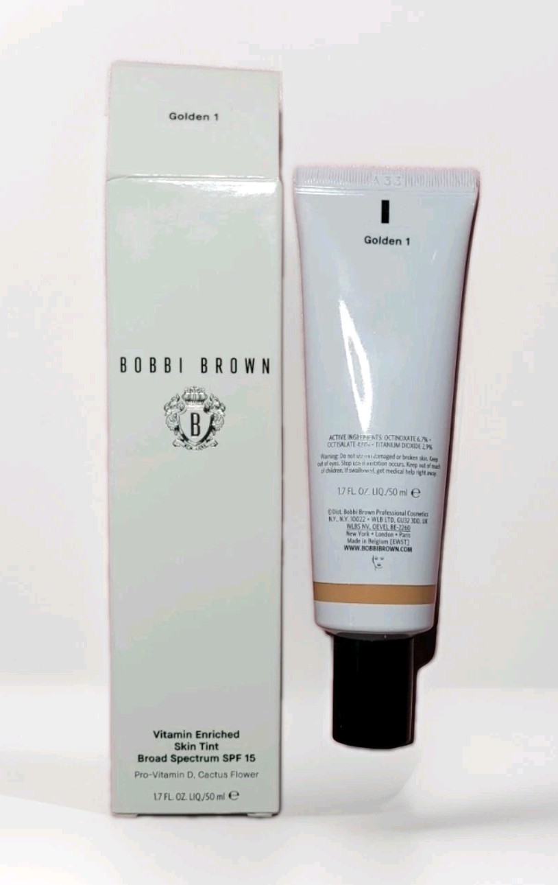 Bobbi Brown Vitamin Enriched Skin Tint SPF 15- Golden 1 – 1.7fl.oz /50ml NIB