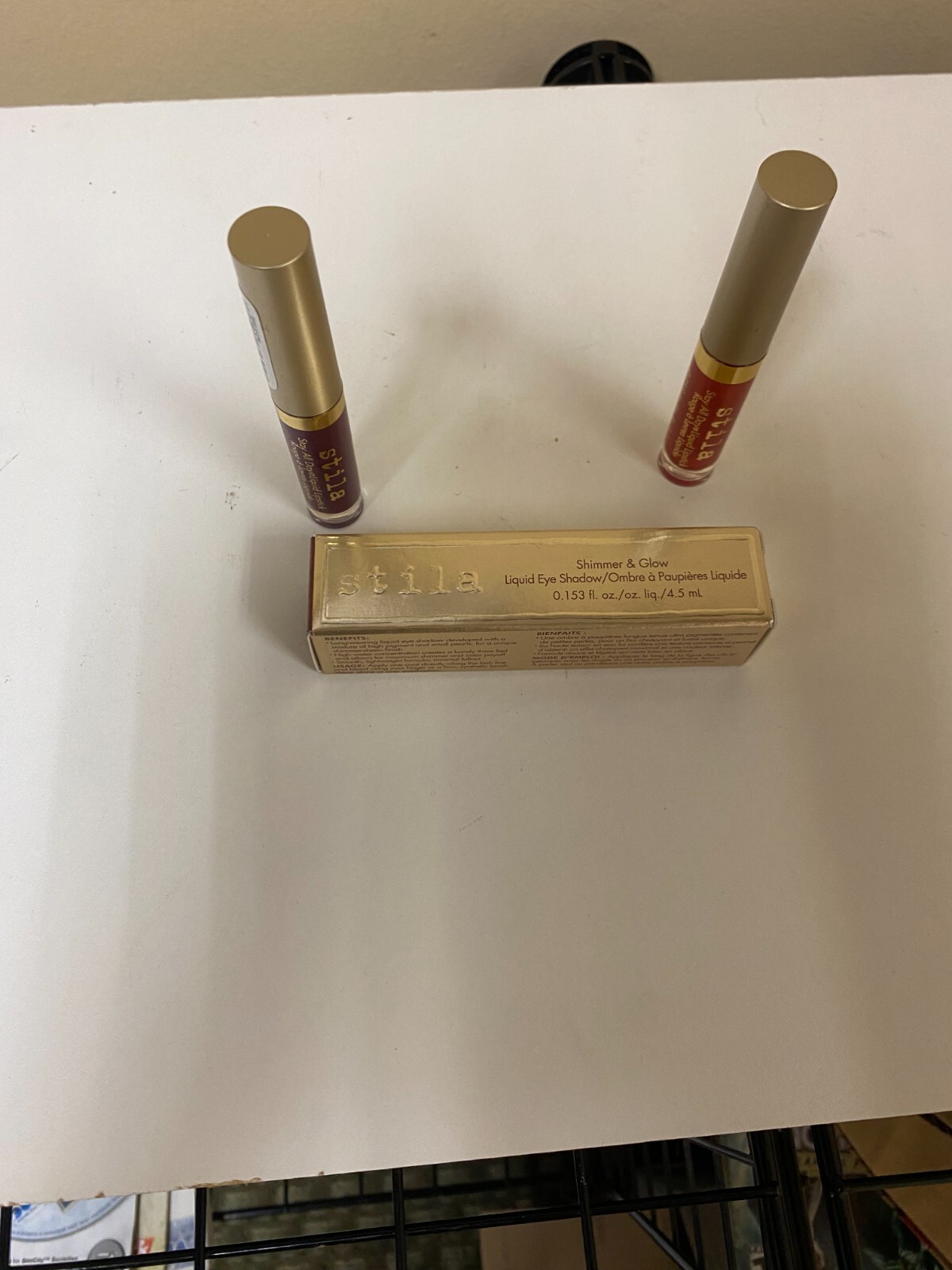 Beauty” NWOB “Stila” liquid eye shadow and 2 lip glosses. C below for info.