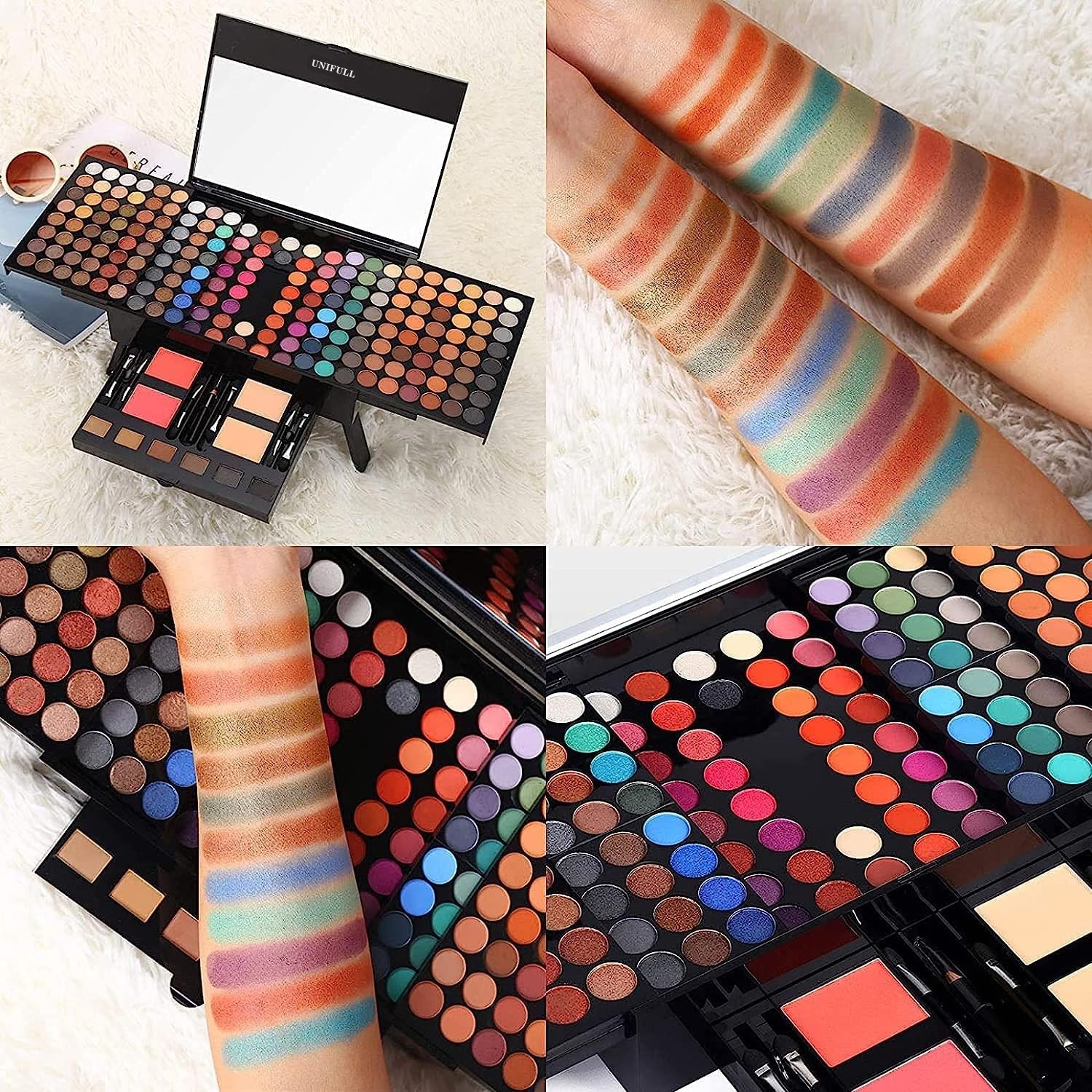 190 Color Makeup Palette Professional Kit Eyeshadow Lipstick Powder Set