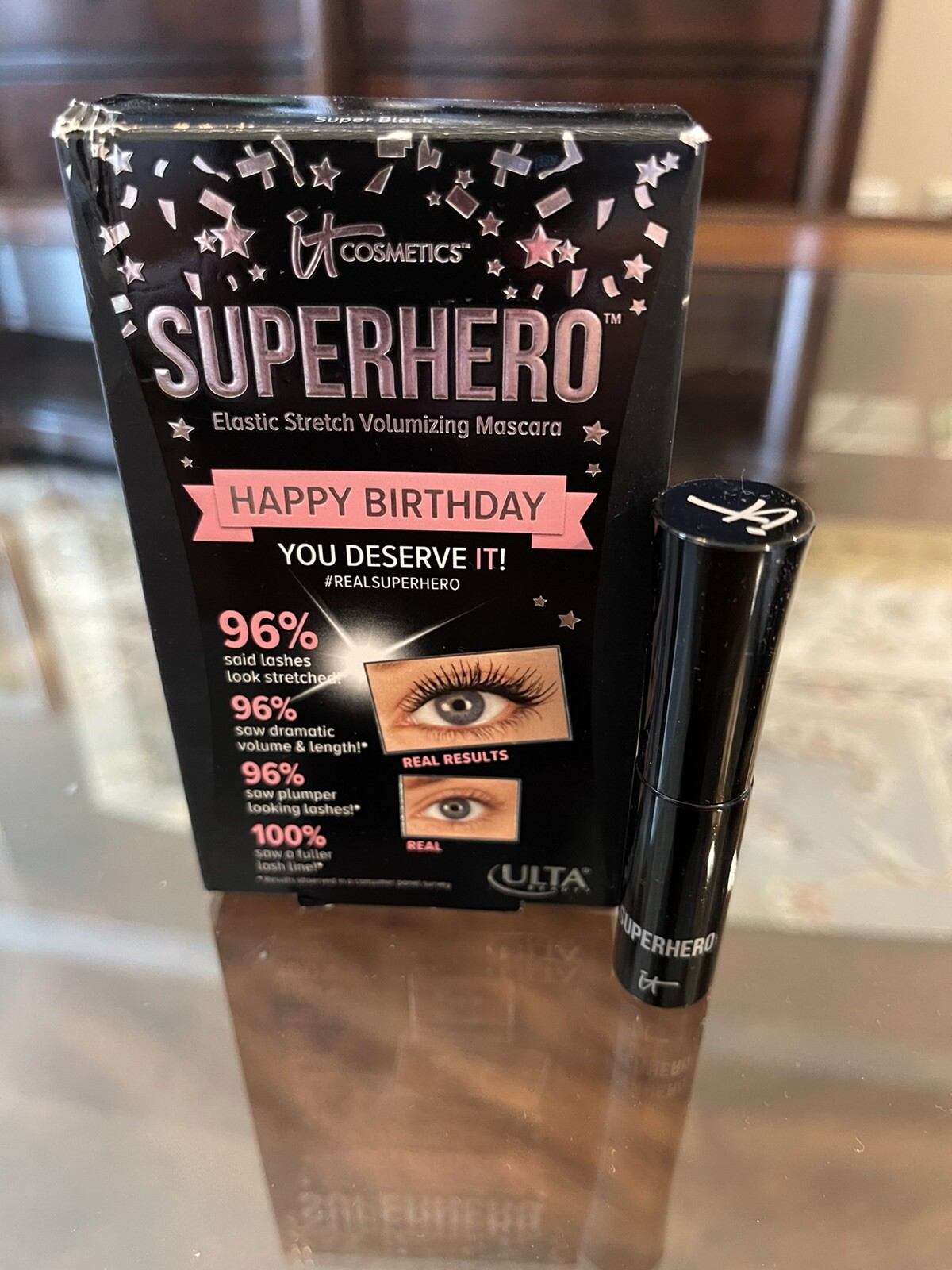 IT COSMETICS BROW POWER UNIVERSAL BROW PENCIL & SUPERHERO VOLUMIZING MASCARA-NIB