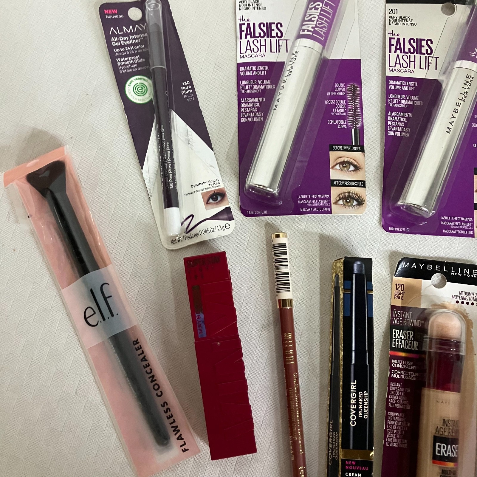 Maybelline Revlon Almay e.l.f. Physicians Formula 10 Makeup Lot NEW Sealed
