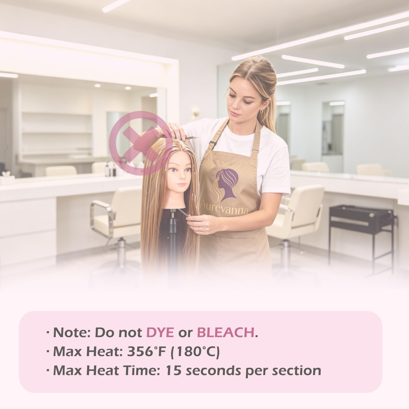 Mannequin Head with 80% Real Hair for Cosmetology, 26-28″ Light Brown Hairdre…