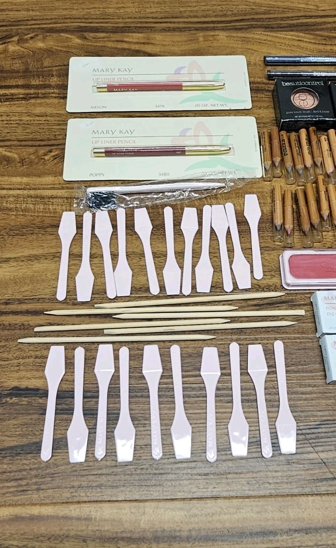 Large Lot Mary Kay Samples Lips Eyes Nails Demonstrator Items Sharpeners Makeup