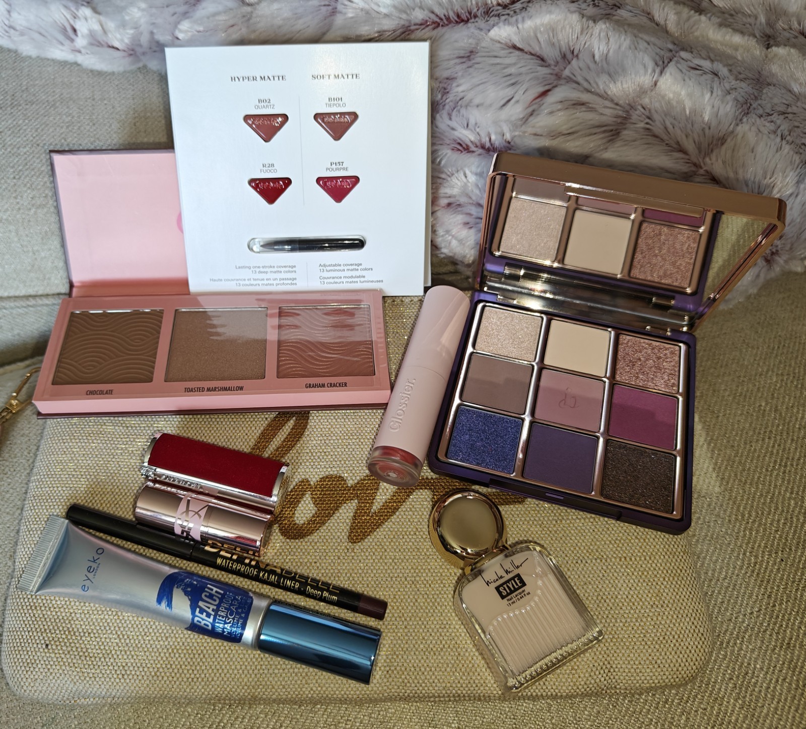 Makeup Bundle Featuring YSL, Givenchy, Imayla, Candies, N.Miller + Prada Sample